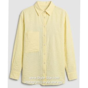 Buy Linen Women Shirt Color Yellow in Egypt Cairo, Alexandria, Shipping to all governorates اشترى شميز كتان حريمي لون اصفر فى مصر 1