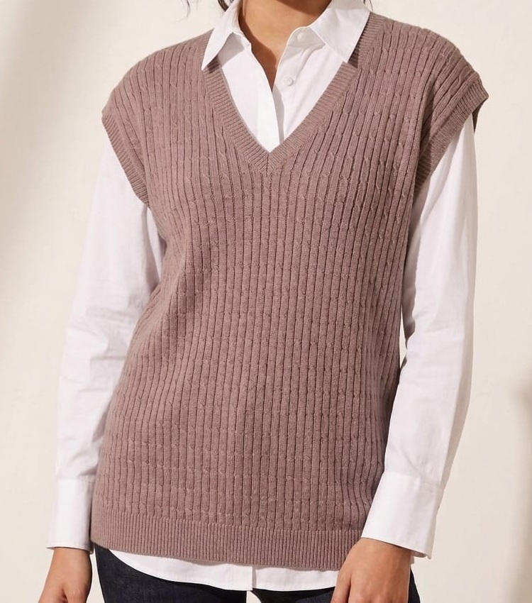 Winter Women Cafe Au Lait Cotton Vest Egypt فيست حريمى شتوى قطن لون كافيه اوليه فى مصر
