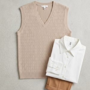 Winter Women beige Cotton Vest Egypt 1 فيست حريمى شتوى قطن لون بيج فى مصر
